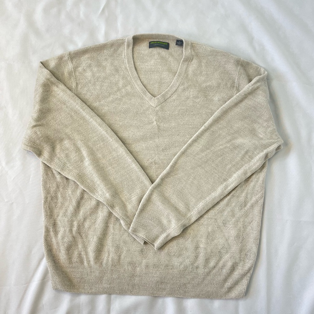 John Bartlett V-neck sweater XL